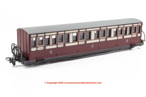 GR-622A Peco FR Long Bowsider Bogie Coach - Red  Cream No.19