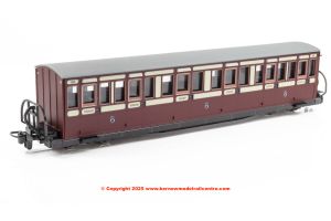 GR-622B Peco FR Long Bowsider Bogie Coach - Red  Cream No.20