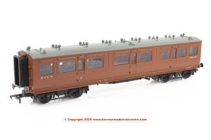 39-861 Bachmann LNWR 50ft Arc Roof Composite Corridor MGN Brown