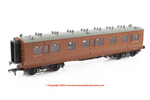 39-871 Bachmann LNWR 50ft Arc Roof Third Corridor MGN Brown