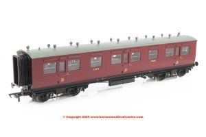 39-873 Bachmann LNWR 50ft Arc Roof Third Corridor LMS Crimson