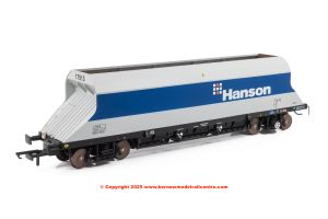 4F-081-003 Dapol P  D JHA End Hopper Wagon number 17913 - Hanson Blue  Grey