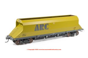 4F-081-101 Dapol P  D JHA Middle Hopper Wagon number 19823 - ARC Olive Grey