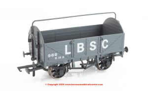 SB009X Kernow Models LBSC Diagram 1369 5 plank open wagon in LBSC Grey livery No.966