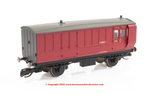 TT4062 Hornby 4 Wheel Coach Brake Baggage number E6305E - BR Crimson