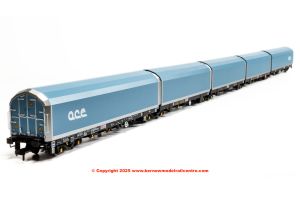 RT-OO-WIA-401D Revolution Trains 5-car Arbel WIA car carrier with RfD squadron and ACE branding. Wagon 85 70 4971 000-0