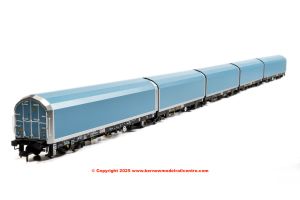 RT-OO-WIA-402A Revolution Trains 5-car Arbel WIA car carrier plain blue. Wagon 85 70 4971 011-7