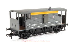 38-979 Bachmann LMS 20T Brake Van ZTP number DM731790 - BR Engineers Grey  Yellow