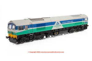 4D-005-010S Dapol Class 590 Diesel Locomotive number 59 002 Alan J Day in Aggregate Industries livery with 30 years of Class 59 branding