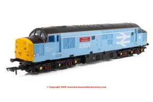 R30545 Hornby Railroad Class 37 Diesel Loco number 37 501 Teesside Steelmaster - British Steel Light Blue