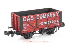 377-156 Graham Farish 8 Plank Wagon Fixed Ends Gas Company Penistone Red
