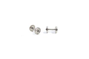 4A-003-002 Dapol Wagon Wheels 3 Hole Disc 12.5mm 20 Wheels on 10 Axles