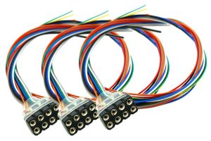 DCC-8PF3 DCC Concepts Decoder Harness 8 Pin Female 200mm 3 Pack