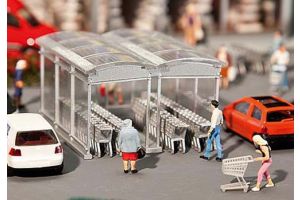 180606 Faller Supermarket Trolley Park Kit