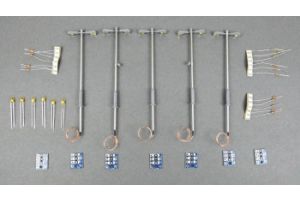 GM880 Gaugemaster Modern Double Head Adjustable Height Lamp Pack.