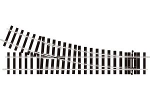 ST-U750 BH Peco Setrack 2nd Radius Unifrog Turnout Right Hand Code 124 Bullhead rail
