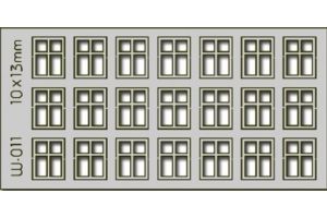 W-011 Proses 21 X10X13mm 4 Pane Windows HOOO