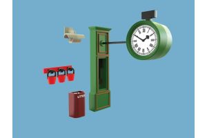 5048 Model Scene Platform Accessories -Steam-era