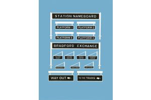 5049 Model Scene Platform Signage