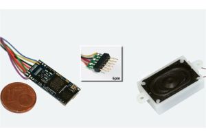 82889 ESU LokSound V4.0 6 Pin Digital Decoder E4 Steam Locomotive with South West Digital Sounds