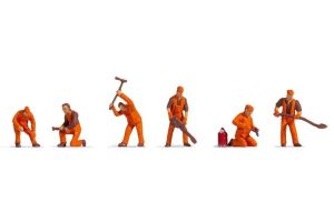 47012 Noch Track Workers (6) Hobby Figure Set