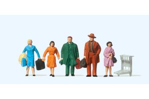 Detailed plastic miniature figures furniture and accessories which have been carefully painted by hand.  FEATURES Hand Painted Moderate Level of Detail Includes 5 Passengers