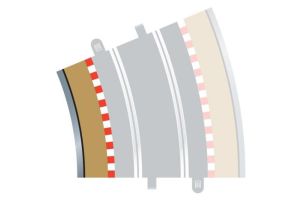 C8282 Scalextric Radius 4 Curve Inner Borders 22.5° x 4