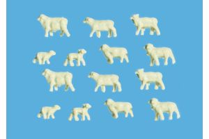 5177 Model Scene Sheep and Lambs