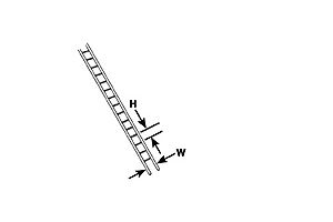 LS-2 Plastruct Ladder Pack of 2