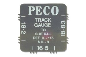 IL116 Peco Individulay Stainless Steel Track Gauge