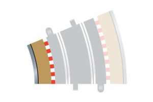 C8281 Scalextric Radius 3 Curve Inner Borders 22.5° x 4