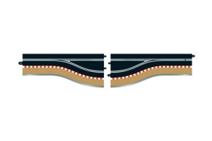 C7014 Scalextric Digital Pit Lane Track Left Hand