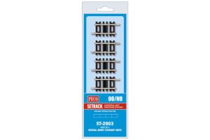 ST2003 Peco Special Short Straights - Contains ST-203 X 4
